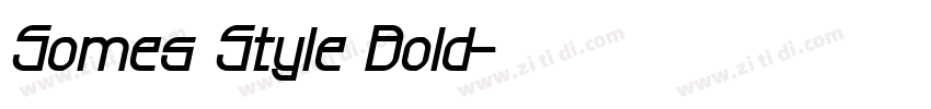 Somes Style Bold字体转换